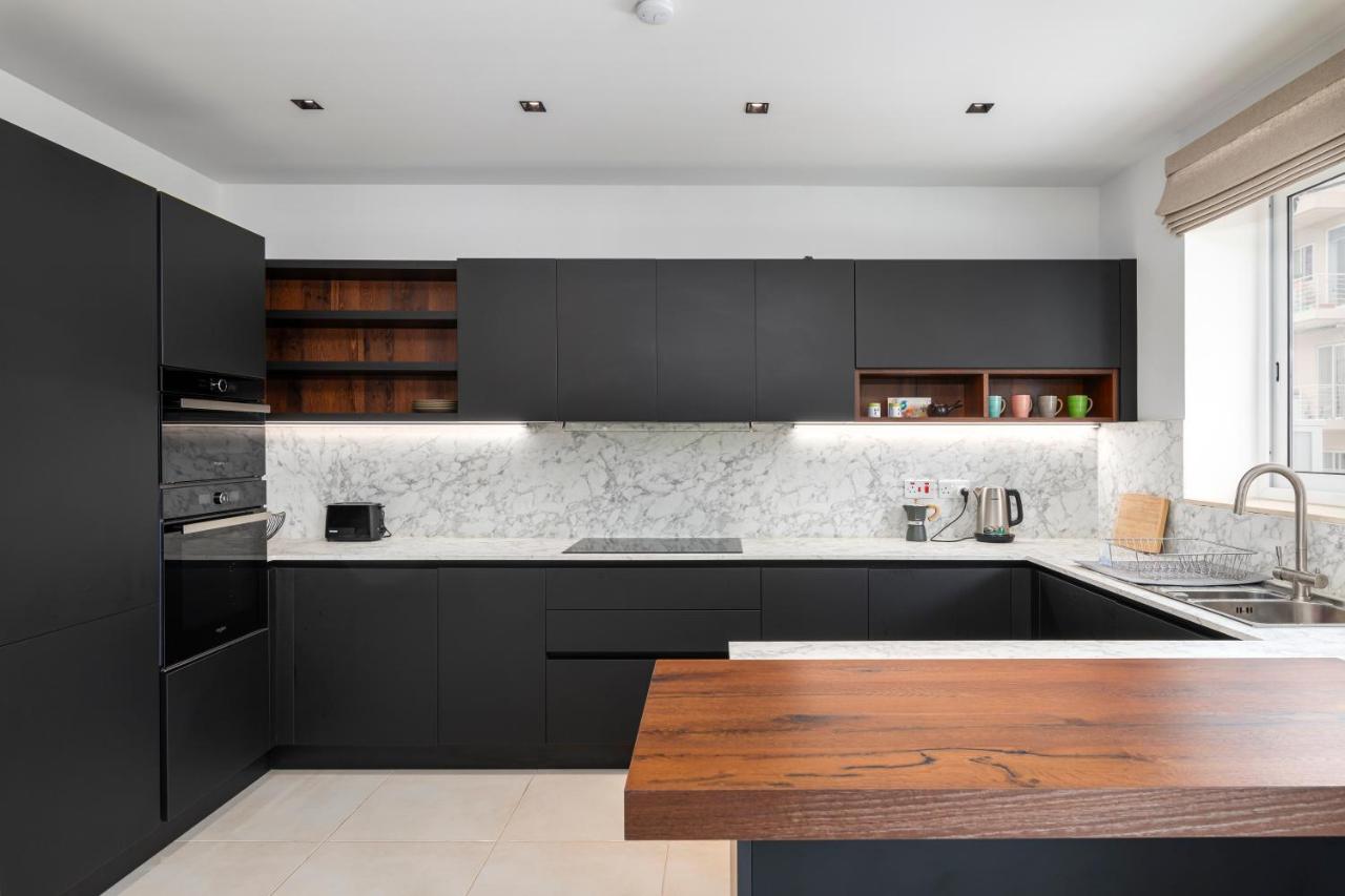 Modern 3Br Stylish Apartment With Large Balcony - Close To St Julians And St Georges Bay Is-Swieqi Экстерьер фото